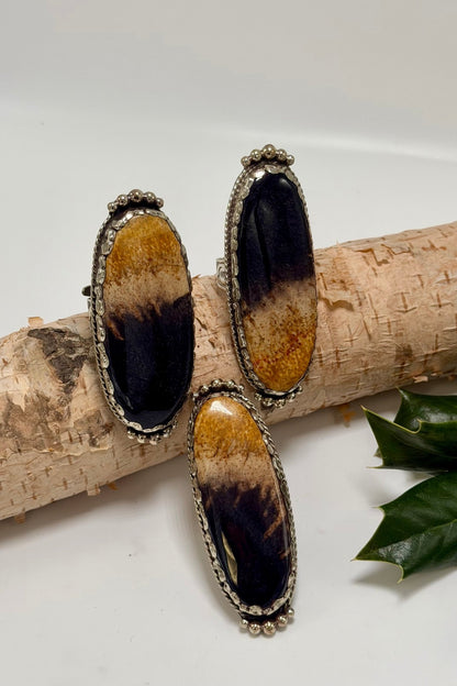 Tie Dye Wood Ring - ivyandlavyboutique ivyandlavyboutique