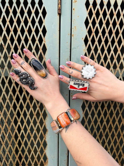 Tie Dye Wood Ring - ivyandlavyboutique ivyandlavyboutique