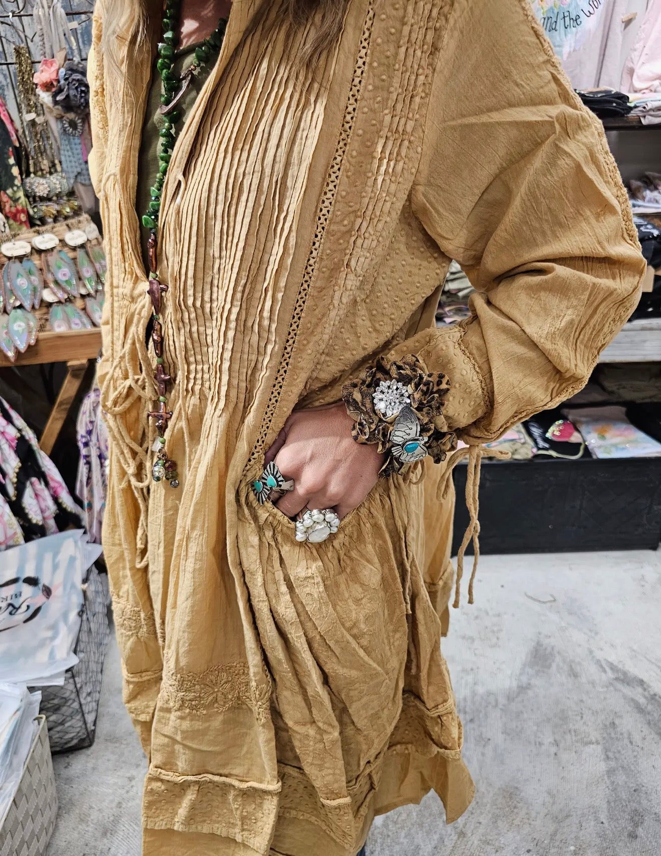 Tie One On Mustard Top - ivyandlavyboutique A Rare Bird Shop