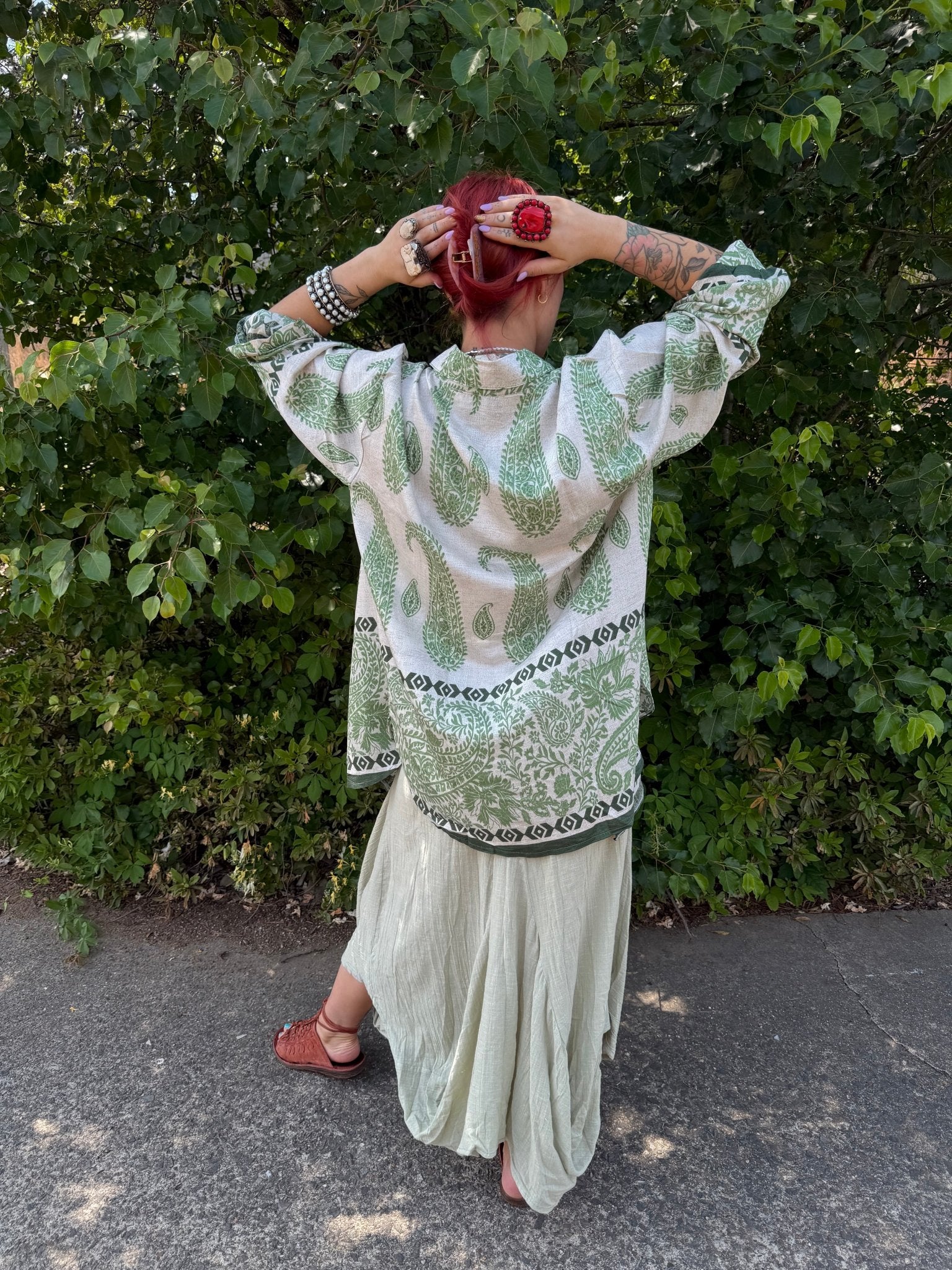 Tiffany Cotton Harem Style Skirt - ivyandlavyboutique Karma Highway