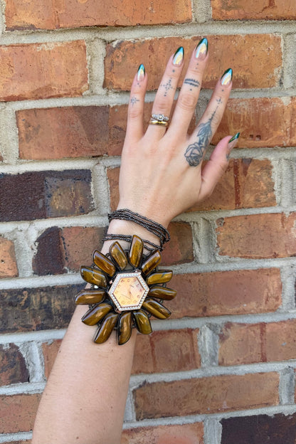 Tiger Eyes Watching You Cuff - ivyandlavyboutique ivyandlavyboutique