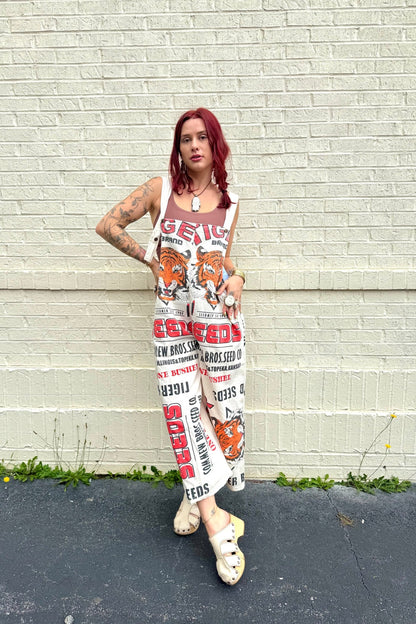 Tiger Jumpsuit Flour Sack - ivyandlavyboutique Kathmandu Imports