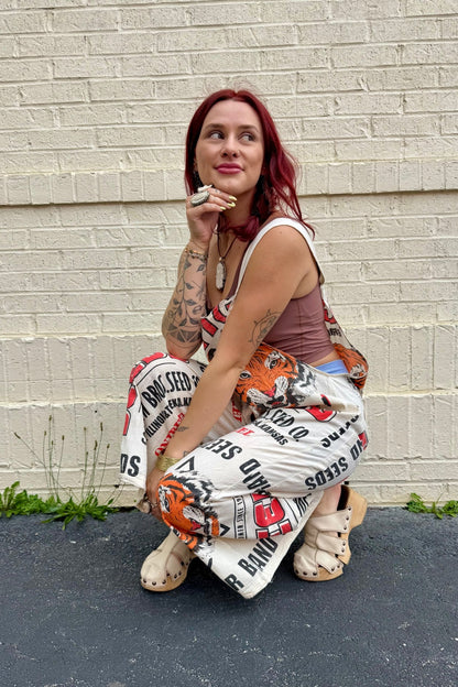 Tiger Jumpsuit Flour Sack - ivyandlavyboutique Kathmandu Imports