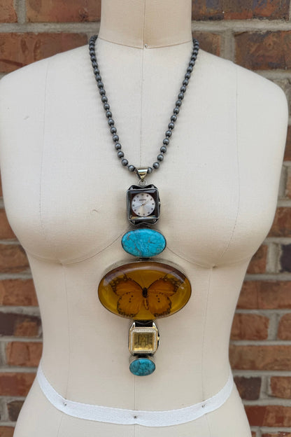 Time Standing Still Necklace - ivyandlavyboutique ivyandlavyboutique
