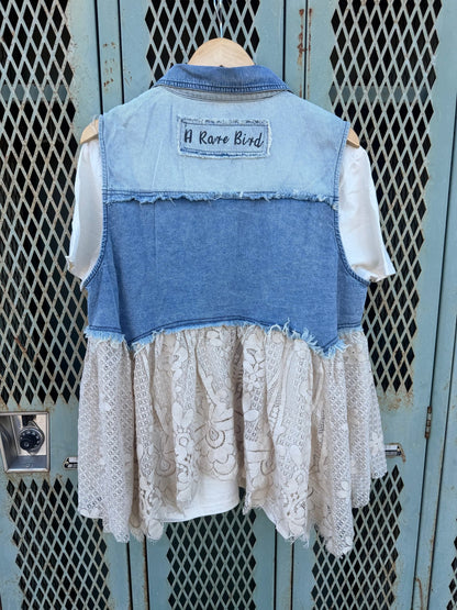 Tin Star and Wishes Vest - ivyandlavyboutique A Rare Bird Shop