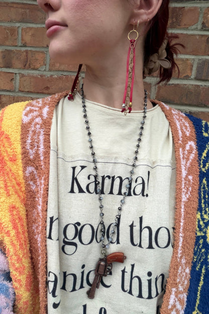 Tiny Toy Gun Necklace - ivyandlavyboutique Art by Amy