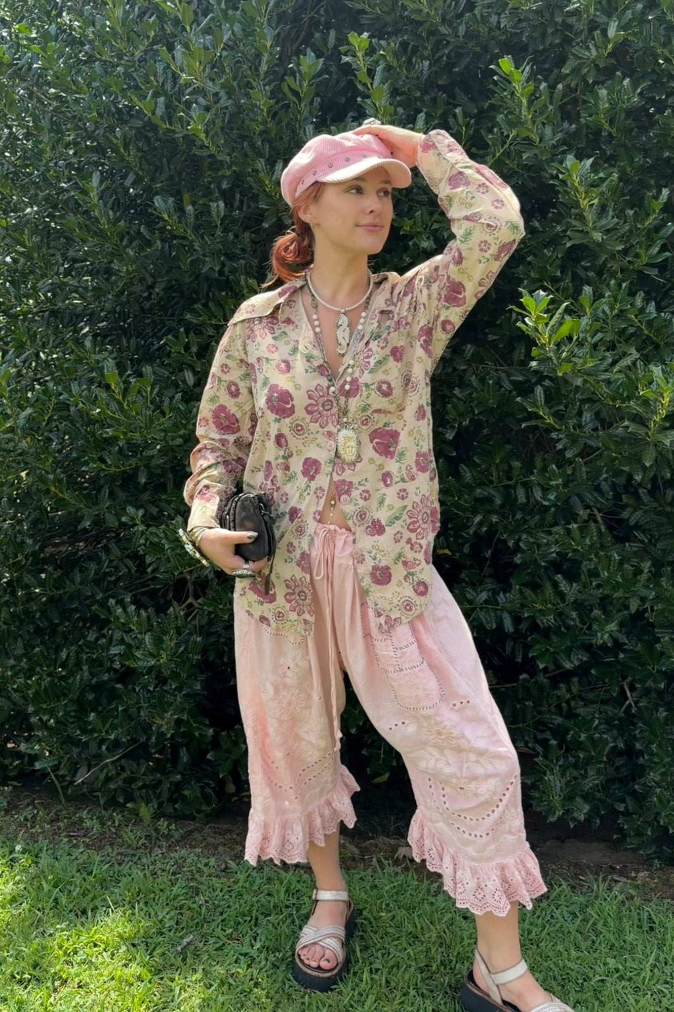 To The Point Floral Garden Shirt - ivyandlavyboutique Jaded Gypsy