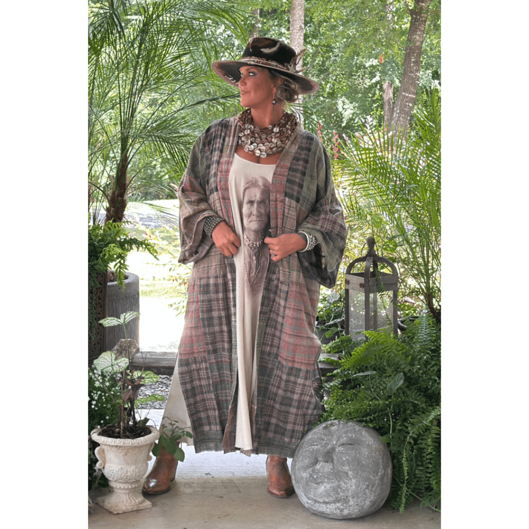 Tracing Memories Duster - ivyandlavyboutique Jaded Gypsy