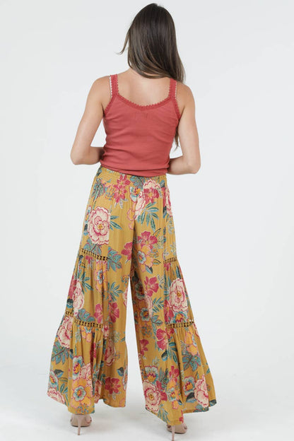 Tropical Bliss Wide Leg Pants - ivyandlavyboutique ANGIE