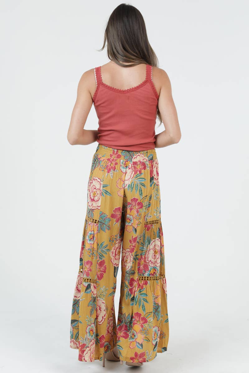 Tropical Bliss Wide Leg Pants - ivyandlavyboutique ANGIE