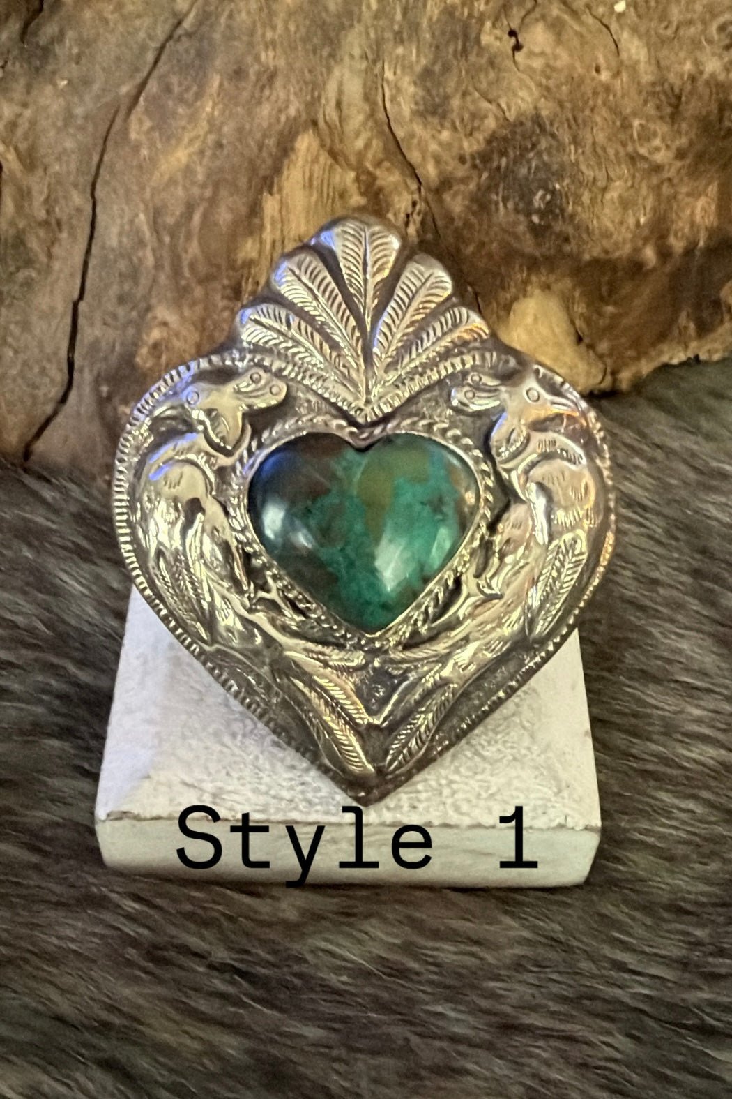 Turquoise Heart In The Middle Ring - Boho Wanderlust Boutique Boho Wanderlust Boutique