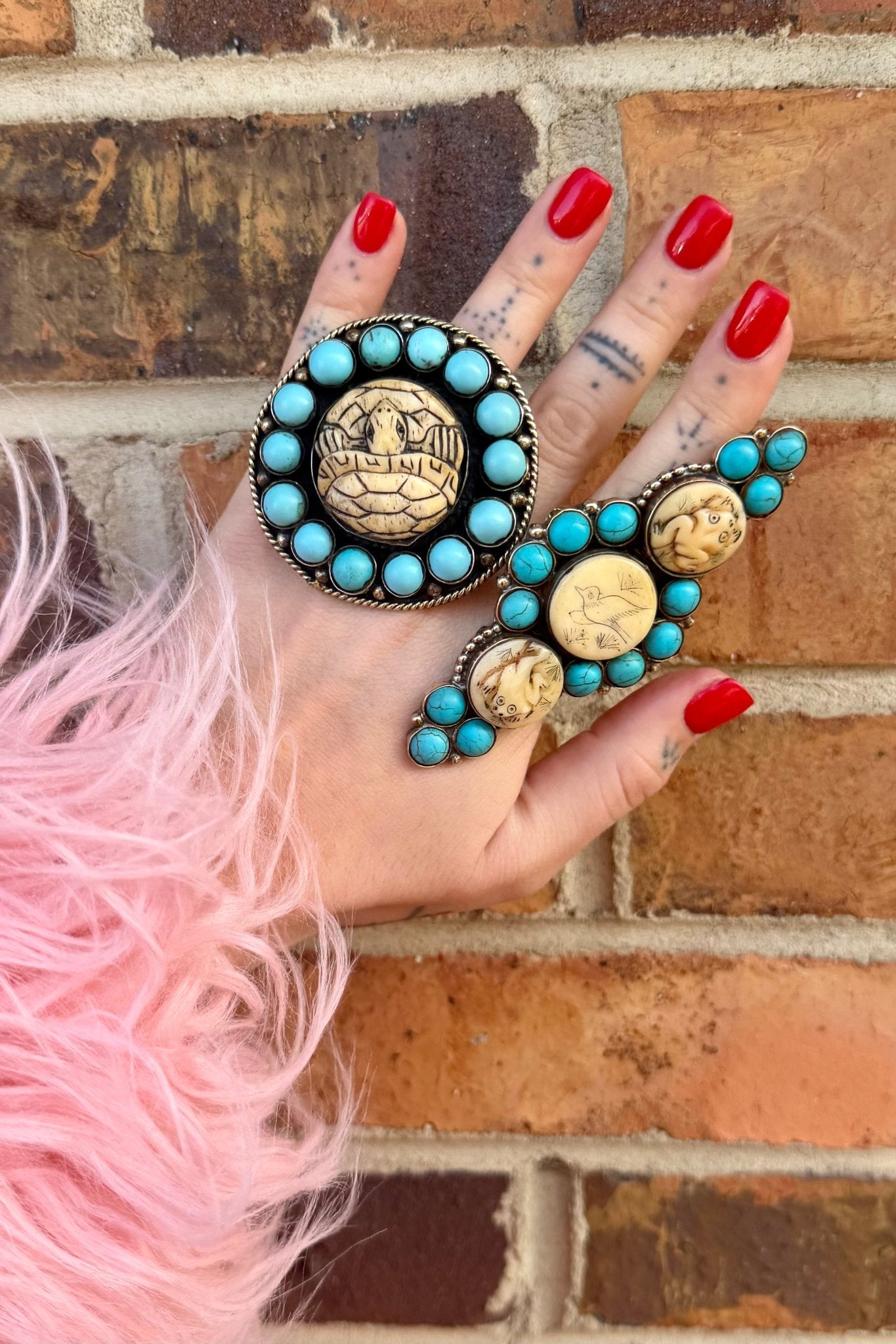 Turtle Club BIG Circle Ring - ivyandlavyboutique ivyandlavyboutique