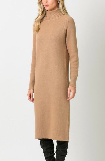Turtle Neck Sweater Dress - ivyandlavyboutique ivyandlavyboutique