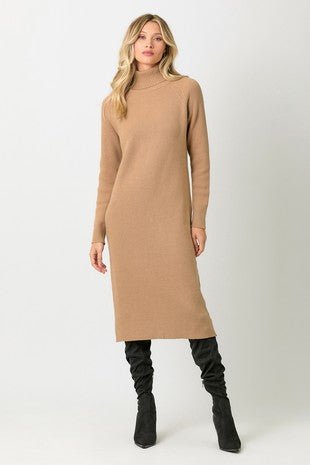Turtle Neck Sweater Dress - ivyandlavyboutique ivyandlavyboutique