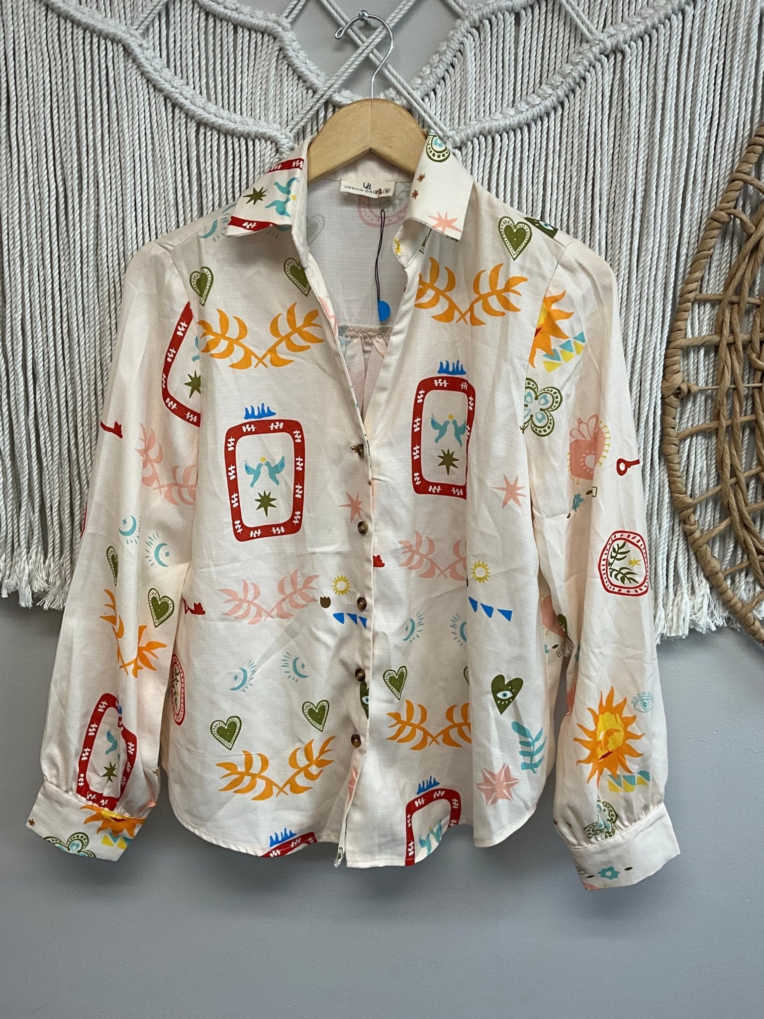 Urban Daisy Button up Top SALE - ivyandlavyboutique ivyandlavyboutique