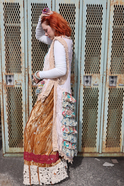 Velvet Gold Pantaloons - ivyandlavyboutique A Rare Bird Shop