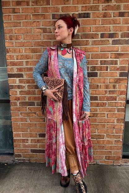 Vintage Distressed Bandana Dress - ivyandlavyboutique A Rare Bird Shop