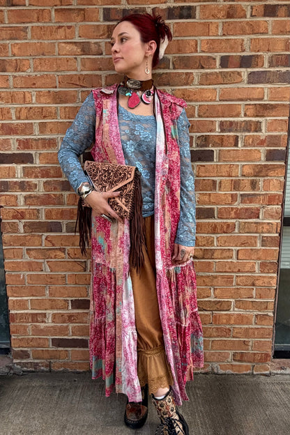 Vintage Distressed Bandana Dress - ivyandlavyboutique A Rare Bird Shop