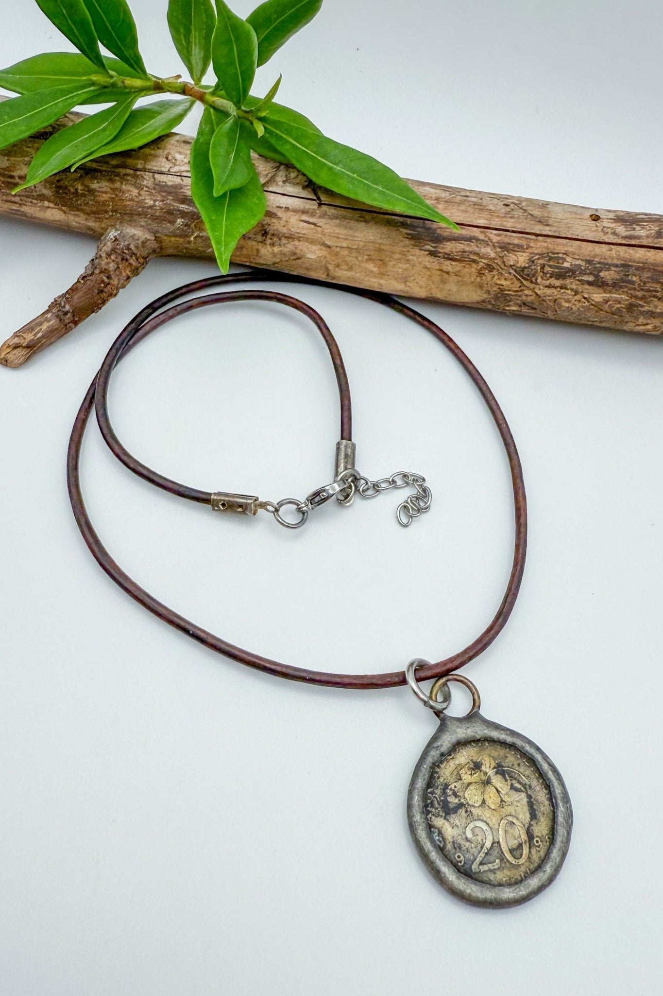 Vintage Leather Coin Choker - ivyandlavyboutique Spirit Lala