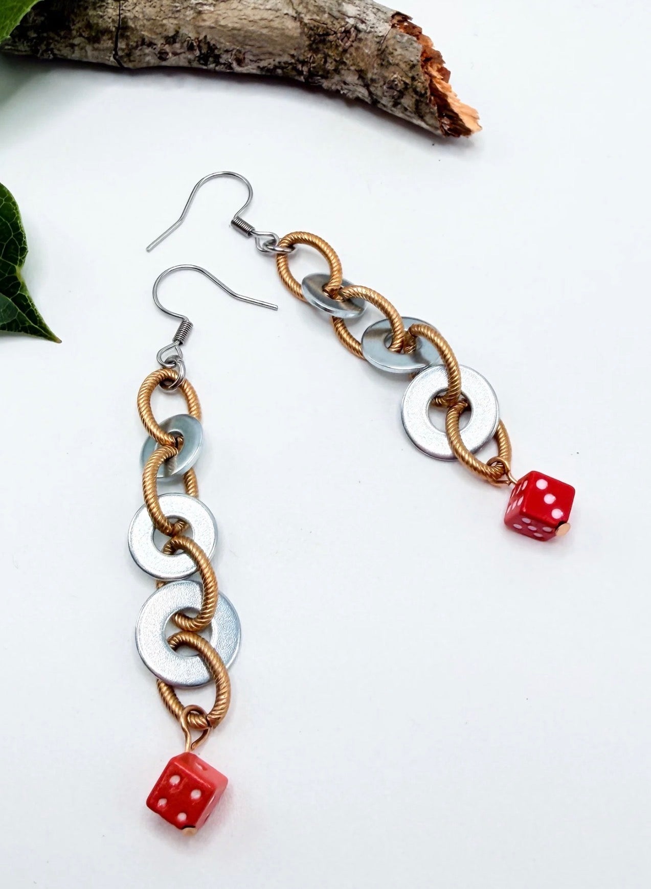 Vintage Mixed Metal Washer Earrings - ivyandlavyboutique ivyandlavyboutique