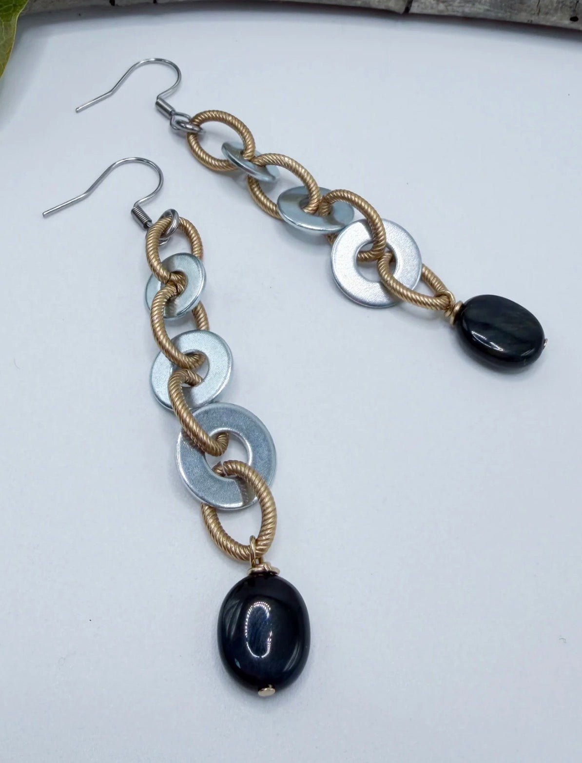 Vintage Mixed Metal Washer Earrings - ivyandlavyboutique ivyandlavyboutique