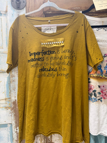 Vintage Rhinestone Tee Rare Bird - ivyandlavyboutique A Rare Bird Shop