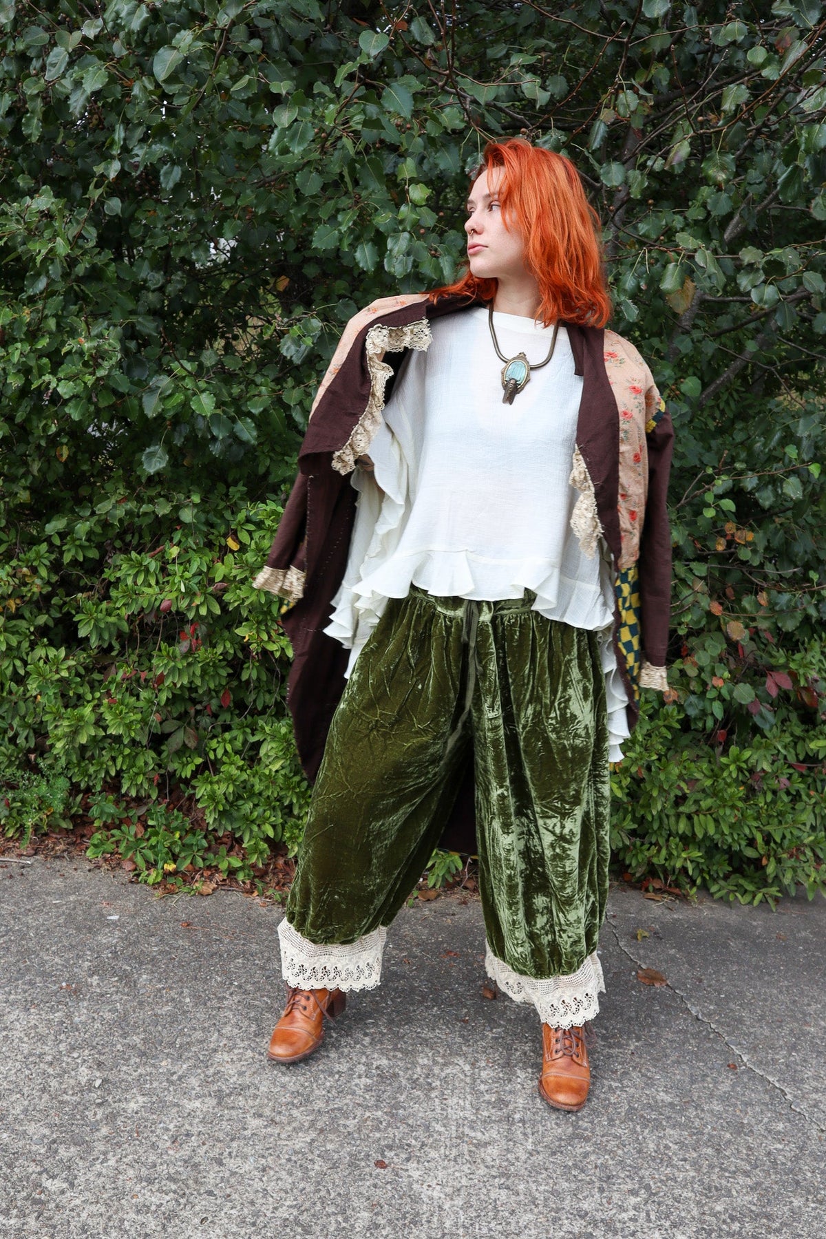 Vintage Romance Bloomers in Olive - ivyandlavyboutique Jaded Gypsy