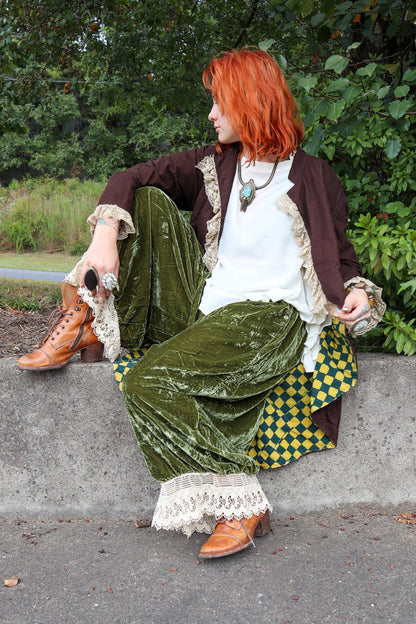Vintage Romance Bloomers in Olive - ivyandlavyboutique Jaded Gypsy