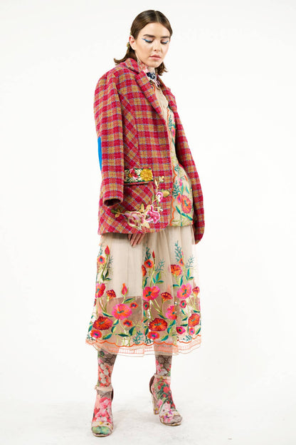 Vintage Tulips Skirt - ivyandlavyboutique Aratta