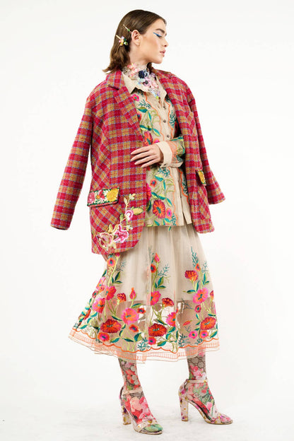 Vintage Tulips Skirt - ivyandlavyboutique Aratta