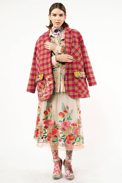 Vintage Tulips Skirt - ivyandlavyboutique Aratta
