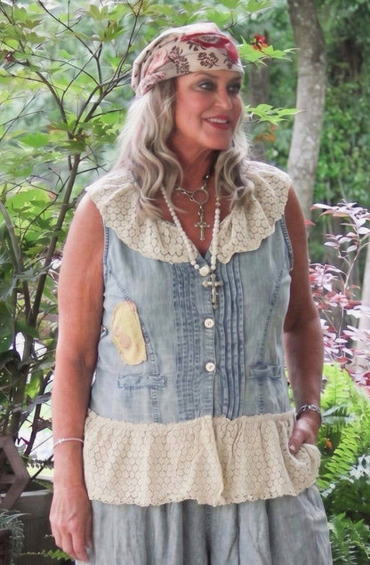 Vintage Whisper Top - ivyandlavyboutique Jaded Gypsy