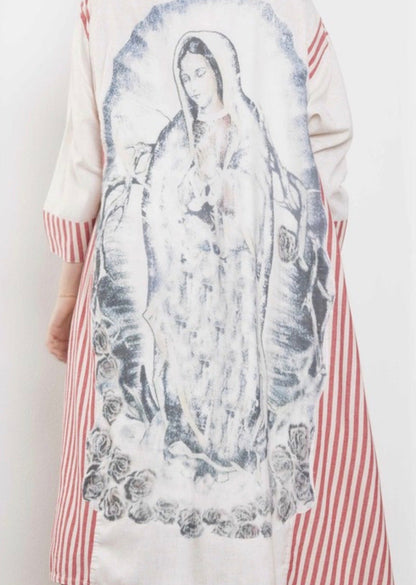 Virgin Mary Striped Cardigan - ivyandlavyboutique Blue Velvet