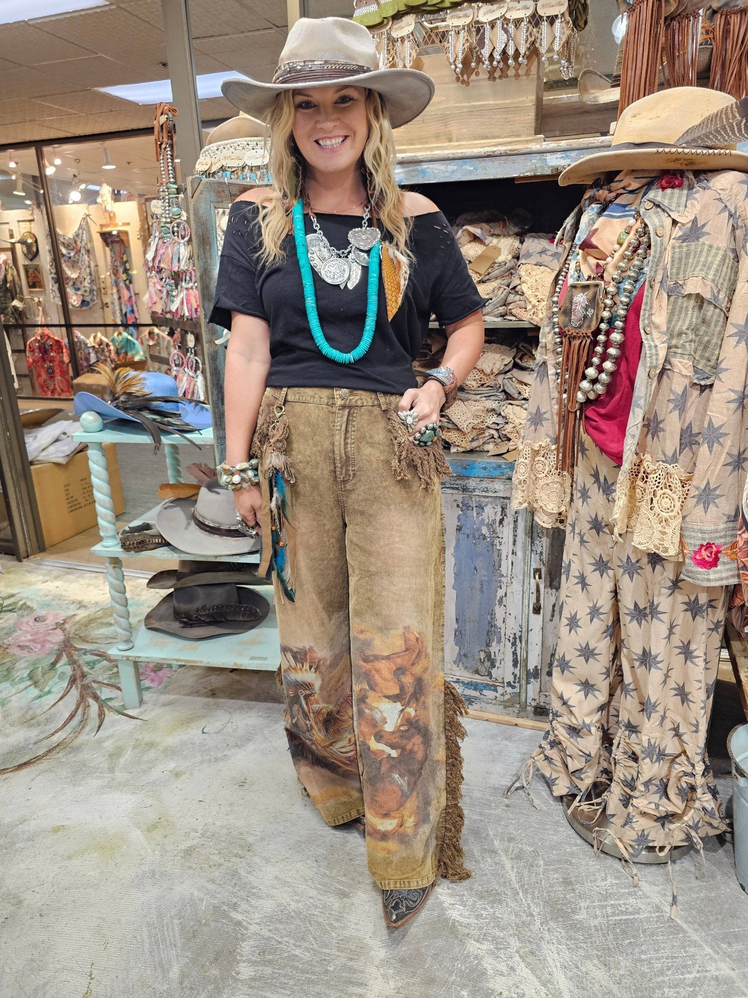 Warrior Cord Jeans - ivyandlavyboutique A Rare Bird Shop