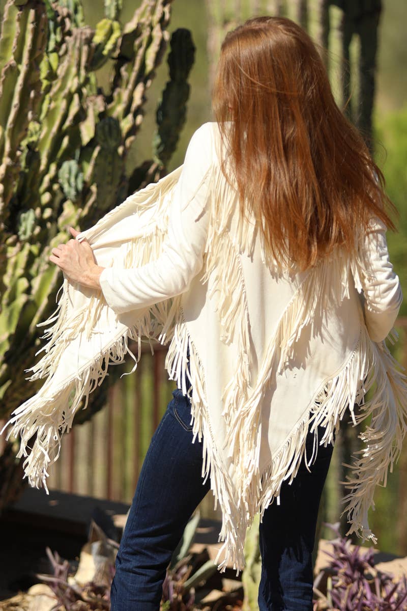 Western Chic Fringe Jacket - ivyandlavyboutique ANGIE