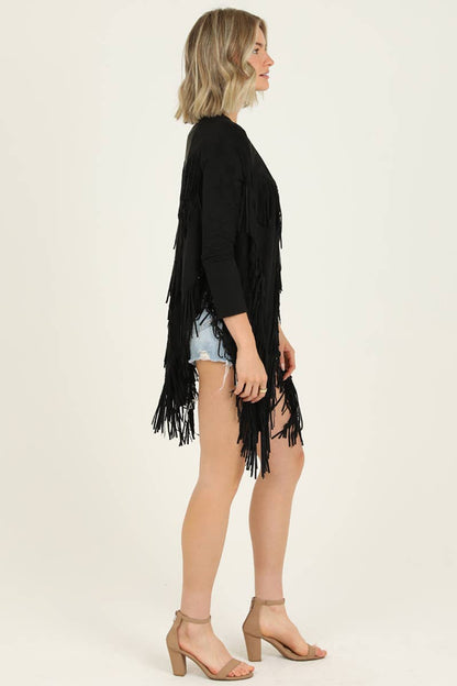 Western Chic Fringe Jacket - ivyandlavyboutique ANGIE