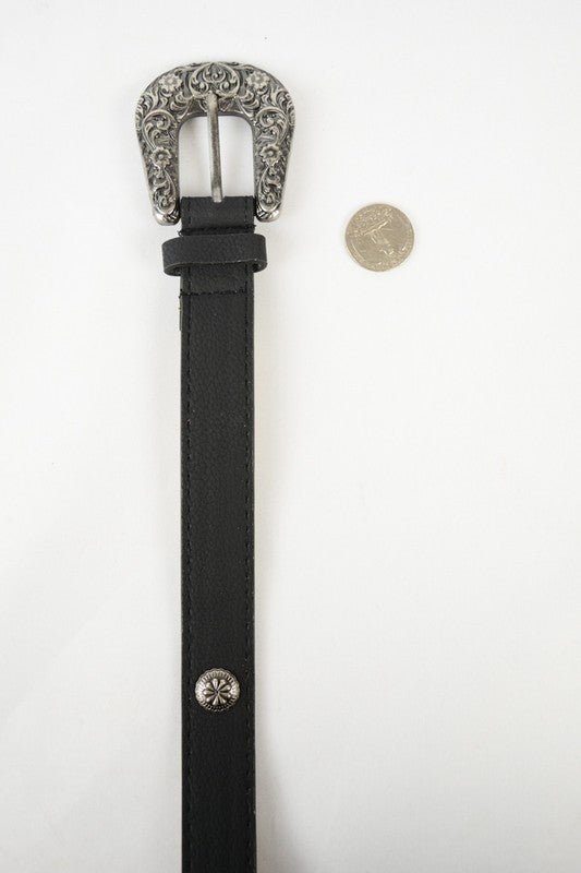 Western Style Faux Leather Fashion Belt - ivyandlavyboutique Leto Accessories