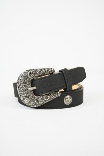 Western Style Faux Leather Fashion Belt - ivyandlavyboutique Leto Accessories