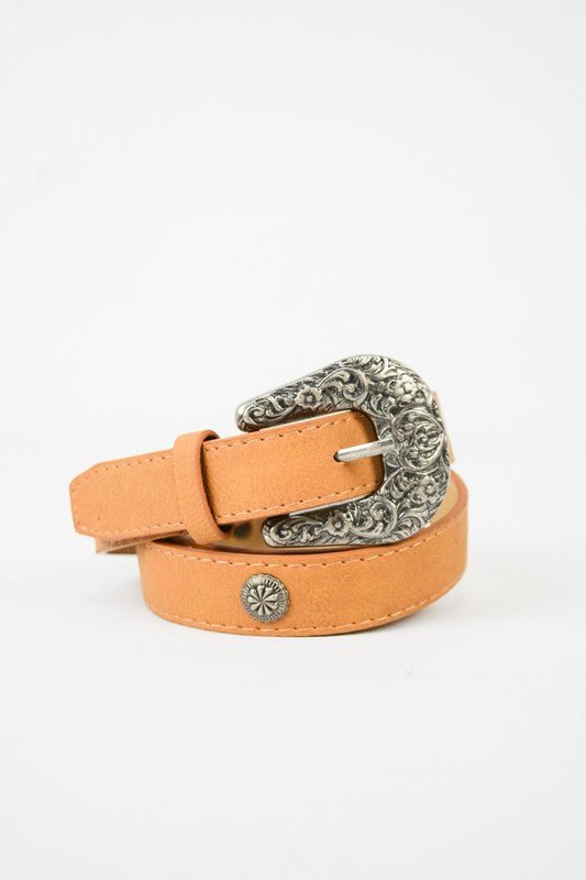 Western Style Faux Leather Fashion Belt - ivyandlavyboutique Leto Accessories