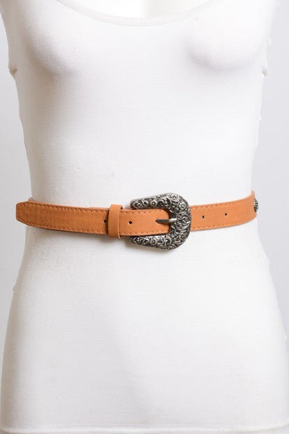 Western Style Faux Leather Fashion Belt - ivyandlavyboutique Leto Accessories