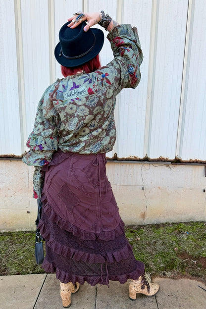 Whispering Hour Wrap Skirt - ivyandlavyboutique Jaded Gypsy