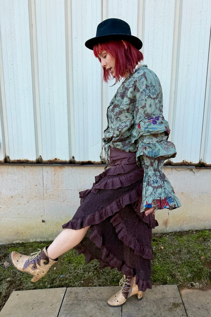 Whispering Hour Wrap Skirt - ivyandlavyboutique Jaded Gypsy