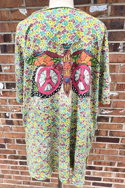 Wild Flower Boho Rag Tee - ivyandlavyboutique A Rare Bird Shop