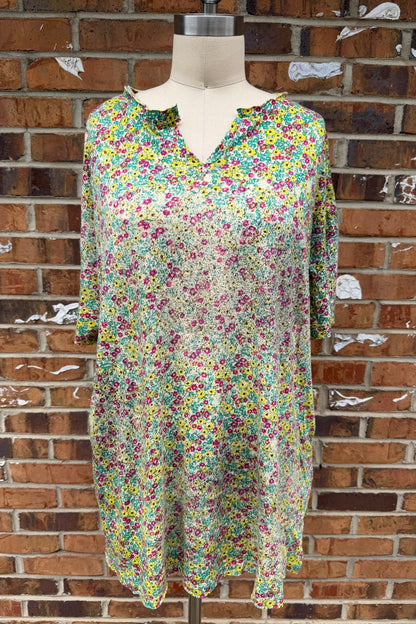 Wild Flower Boho Rag Tee - ivyandlavyboutique A Rare Bird Shop