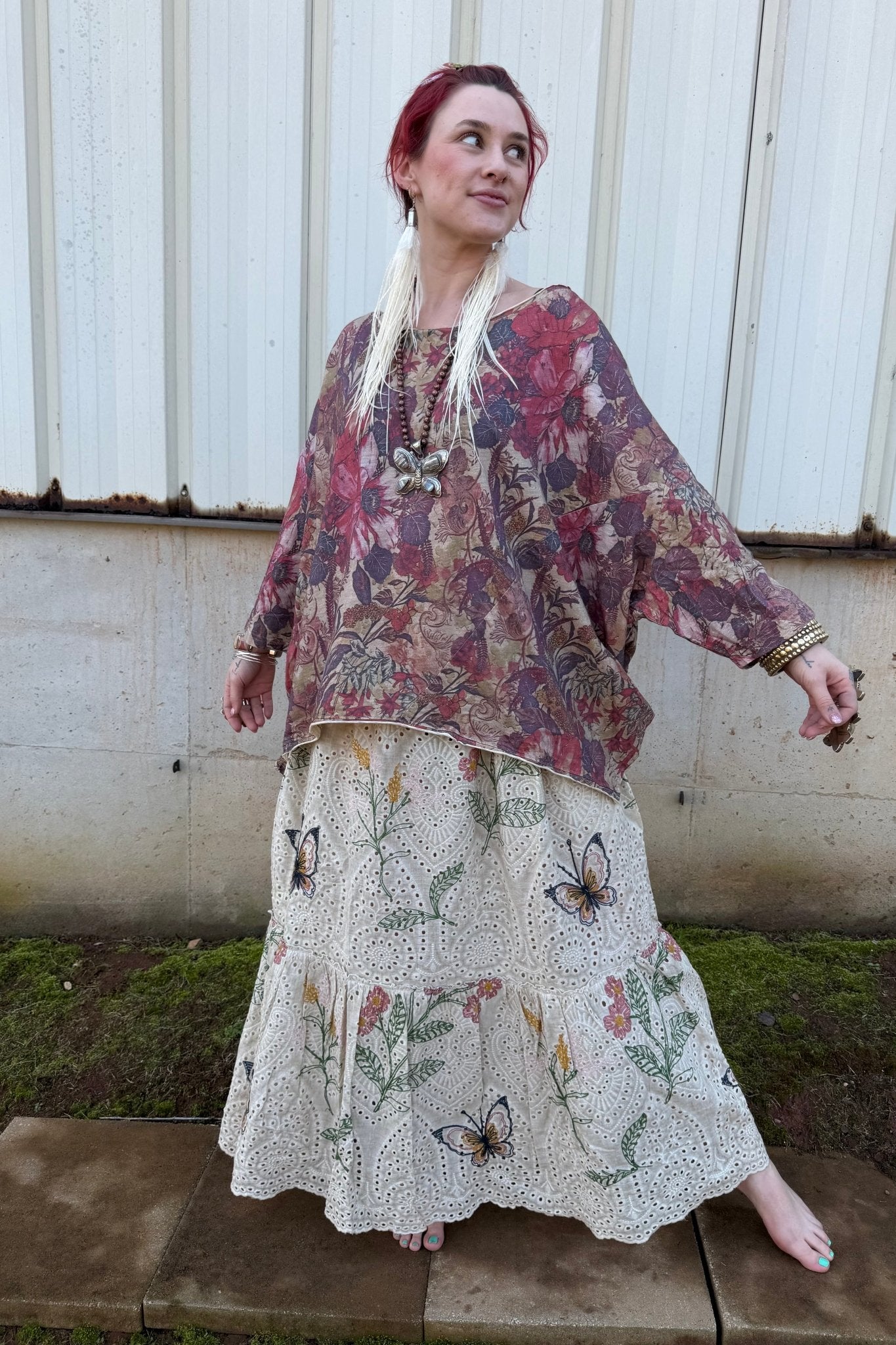 Wild Flower Echo Skirt - ivyandlavyboutique Jaded Gypsy