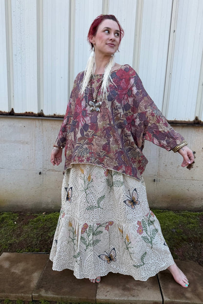 Wild Flower Echo Skirt - ivyandlavyboutique Jaded Gypsy