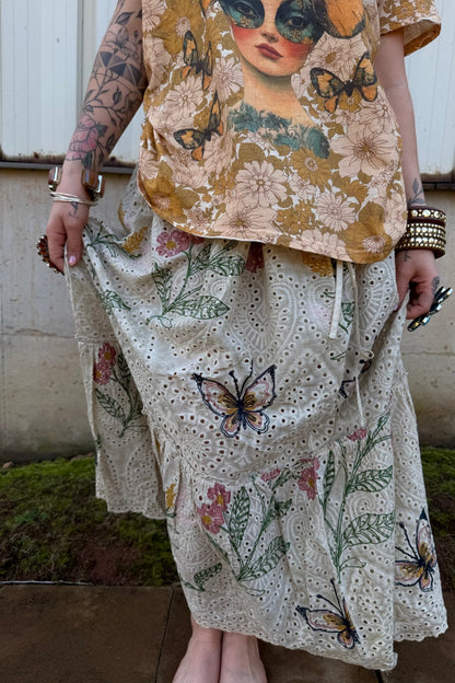 Wild Flower Echo Skirt - ivyandlavyboutique Jaded Gypsy