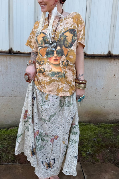 Wild Flower Echo Skirt - ivyandlavyboutique Jaded Gypsy