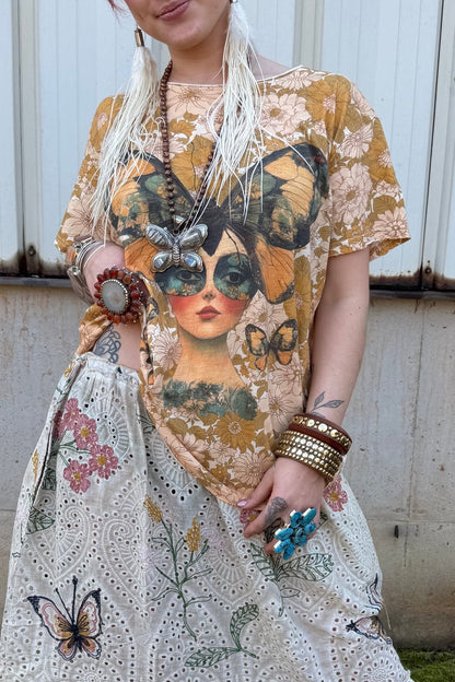 Wild Flower Echo Skirt - ivyandlavyboutique Jaded Gypsy