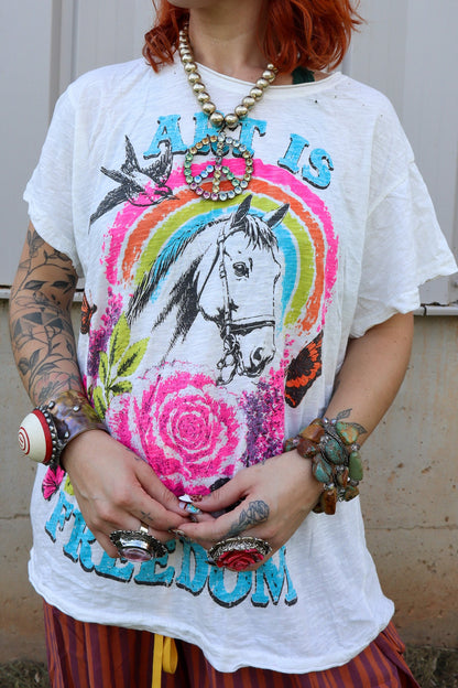 Worn and Weathered Tee - Derby - ivyandlavyboutique Jaded Gypsy